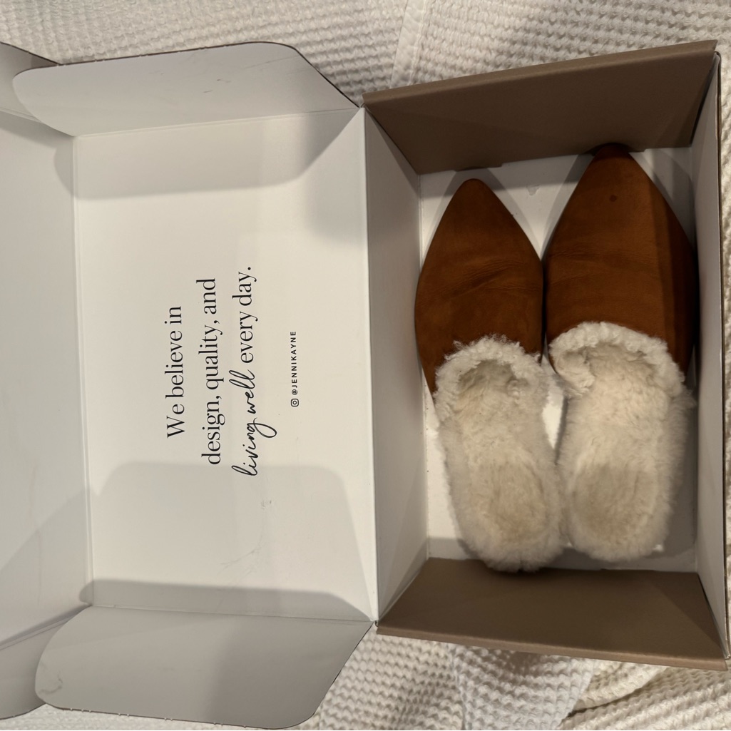 Jenni Kayne Tan Faux Fur Women's Slippers